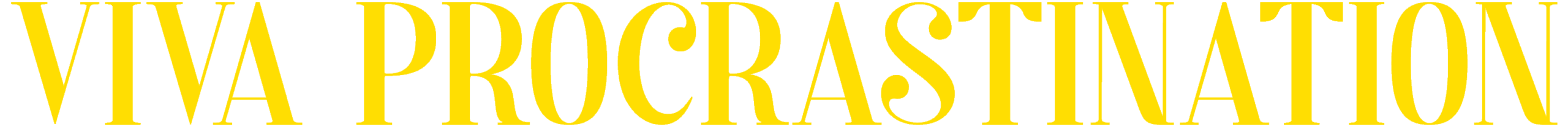 viva procrastination header logo transparent